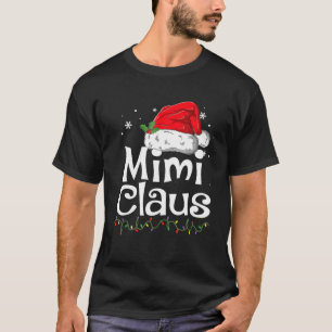 T-shirt Mimi Claus Pajama de Noël Famille Correspondant No
