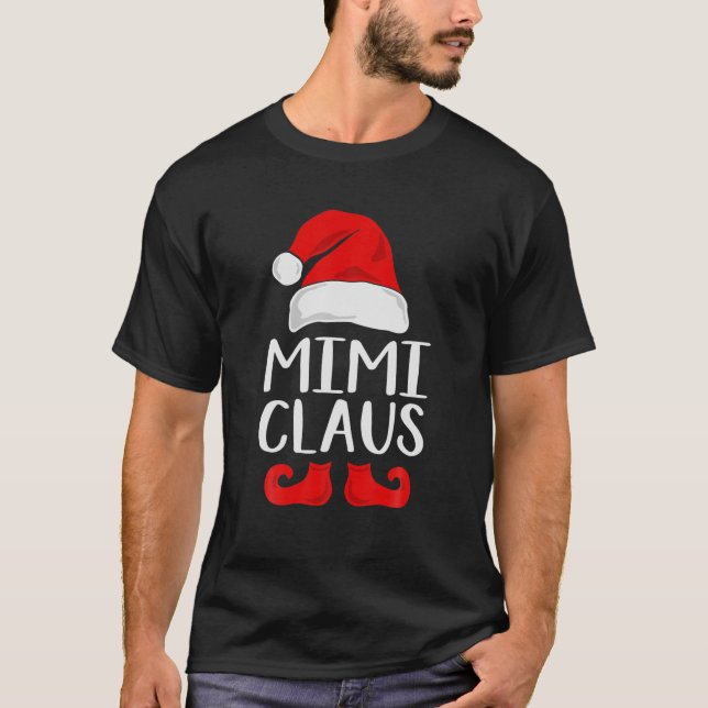 T-shirt Mimi Claus Père Noël Famille de Noël Correspondanc (Devant)