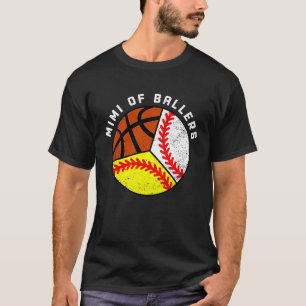 T-shirt Mimi De Ballers De Baseball Softball Mimi
