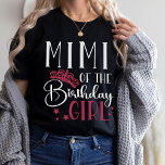 T-shirt Mimi de la famille de jumelage personnalisée fille<br><div class="desc">Mimi de la fille d'anniversaire personnalisée famille assorties chemises de l'équipe d'anniversaire personnalisées sont parfaits pour votre prochaine fête d'anniversaire pour votre petite fille! Ces chemises uniques et élégantes feront que tout le monde se sentira spécial. Chaque chemise est faite d'un tissu doux et confortable et présente un design coloré...</div>