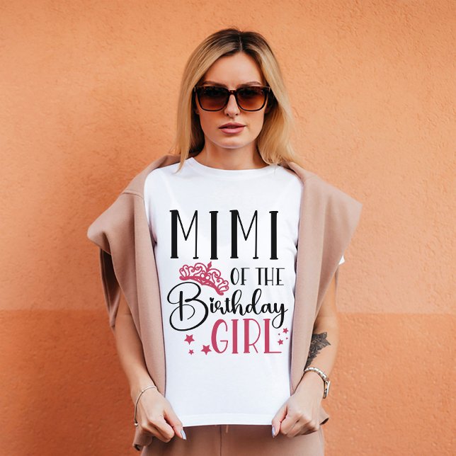 T-shirt Mimi de la famille de jumelage personnalisée fille (Créateur téléchargé)