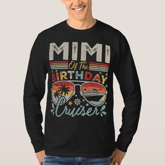 T-shirt Mimi de l'Anniversaire Cruiser Vacation Men LS (Devant)