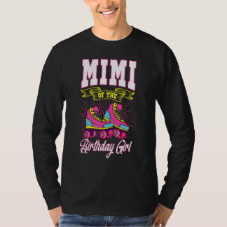 T-shirt Mimi De L'Anniversaire Fille Roller Patins Anniver