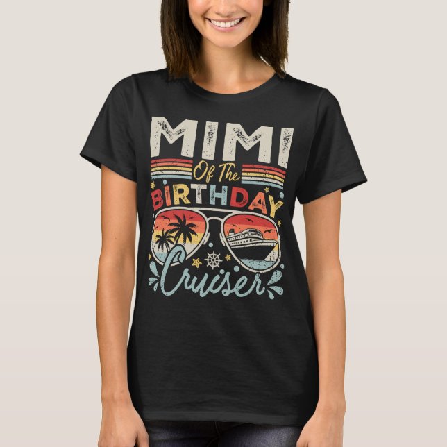 T-shirt Mimi des femmes de vacances de croisière d'anniver (Devant)