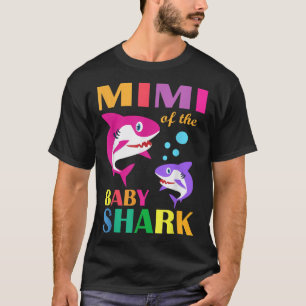 T-shirt Mimi Du Bébé Birthday Shark Mimi Requin Mères