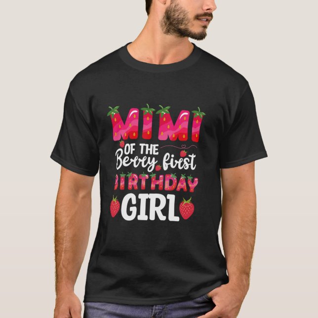 T-shirt Mimi Du Berry Premier Anniversaire Fille Anniversa (Devant)