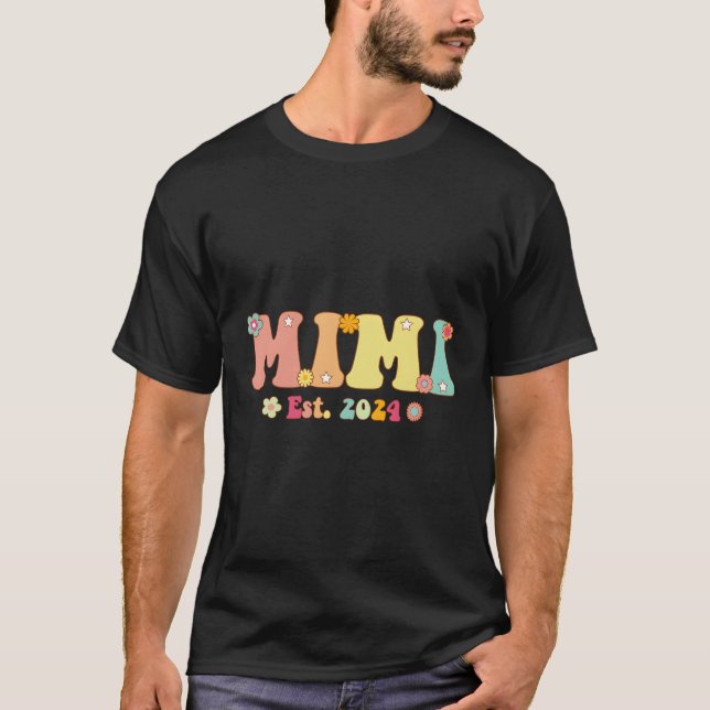T-shirt Mimi Est 2024 Mimi À Être Nouvelle Grossesse Mimi (Devant)