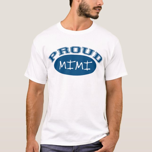 T-shirt Mimi fier (bleu) (Devant)