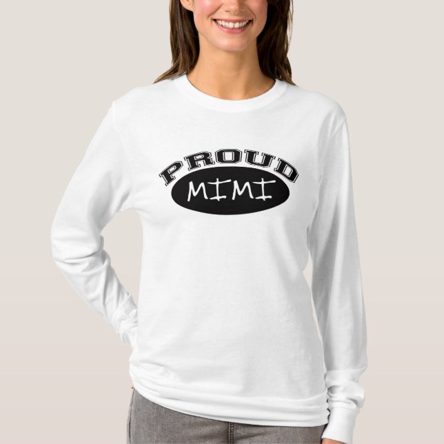 T-shirt Mimi fier (noir) (Devant)