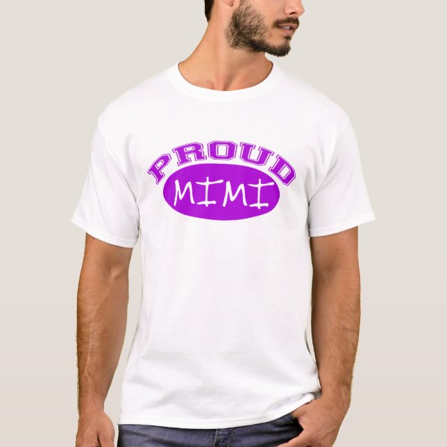 T-shirt Mimi fier (pourpre) (Devant)