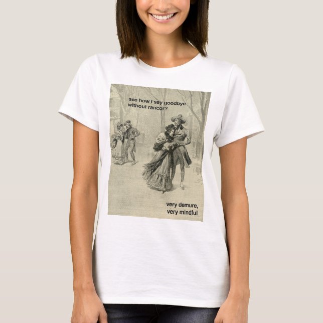 T-shirt Mimi La Boheme très démodé très attentif (Devant)