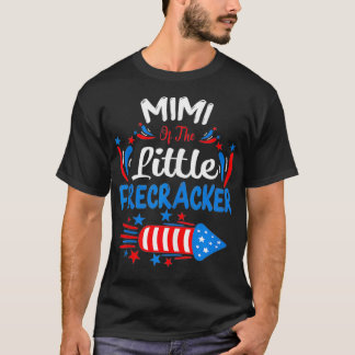 T-shirt Mimi Of The Little Firecracker 4th of July Birthda