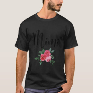 T-shirt Mimi Pour Nouvelles Grandmas K Fleurs Mimi