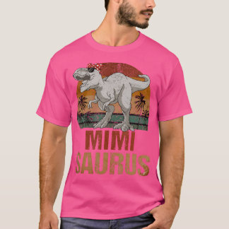 T-shirt Mimisaurus T Rex Dinosaur Mimi Saurus Fête Des Mèr