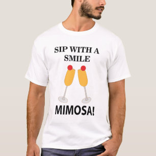 T-shirt Mimosa Sip With A Smile Mimosa