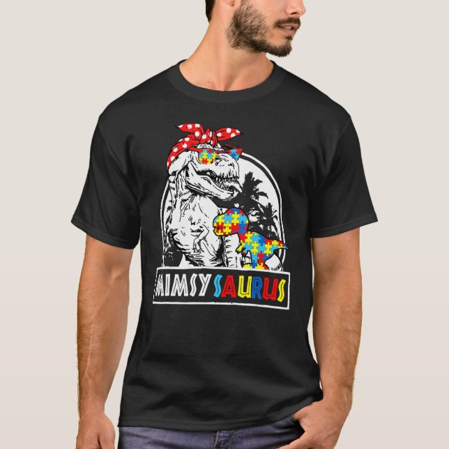 T-shirt Mimsysaurus T Rex Dinosaur Mimsy Saurus Famille Ma (Devant)