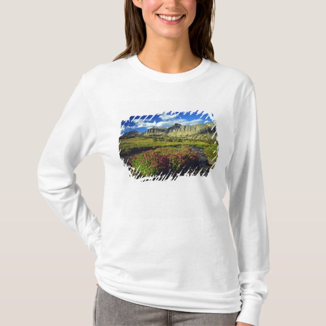 T-shirt Mimulus de Logan Pass dans le Glacier National (Devant)