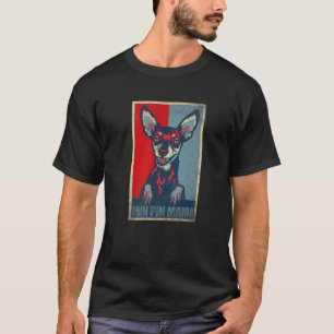 T-shirt Min Pin Mama Vintage, Chien Miniature Pinscher Mam