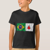 Minas Gerais et drapeaux de ondulation du Brésil