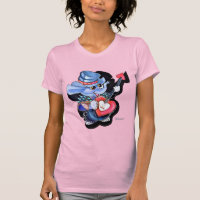 T-shirt mince féminin de la Guitare du Coeur de Me