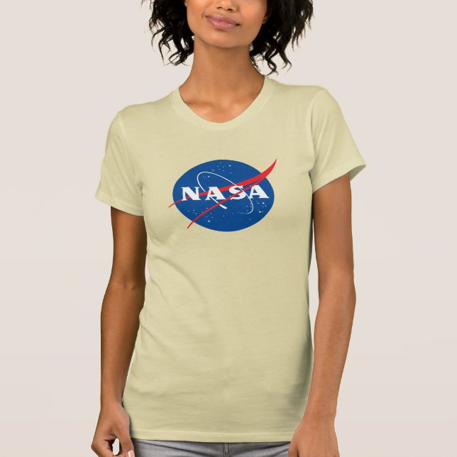 T-shirt mince féminin Iconic NASA (Pluto Creme) (Devant)