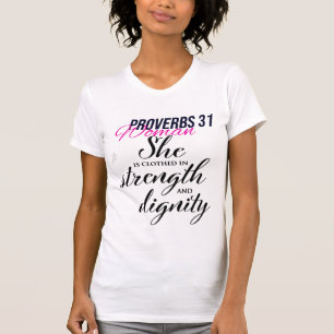 T-Shirt Mince pour femmes Proverbes 31 Femme