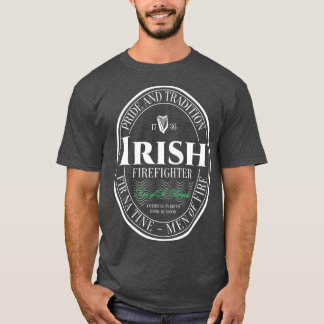 T-shirt Mince Red Line Famille Fir Na Tine Irish St