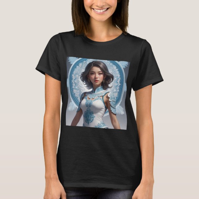 T-shirt Mindfulness Art Design - Zen Mandala complexe (Devant)