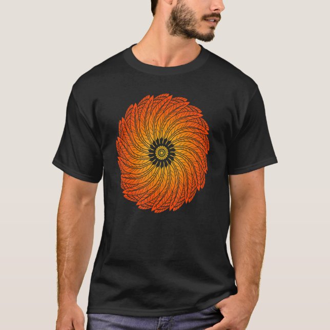 T-shirt Mindfulness Mandala Nature Music Festival Et Sere (Devant)