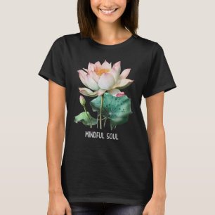 T-shirt Mindfult Dire Minimal Yoga Tee Minutieux Âme