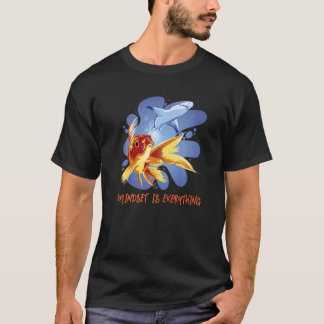 T-shirt Mindset Motivational Quote  Ranchu Fancy Goldfish 