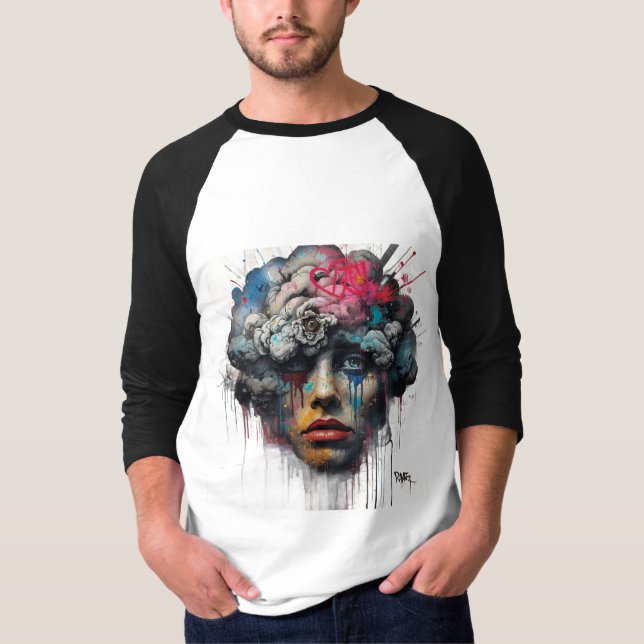 T-Shirt Mindstorm Goddess – Chaos in Color (Devant)
