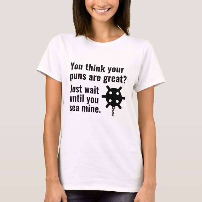 T-shirt Mine Marine Pun (Devant)