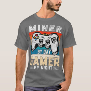 T-shirt Miner par le joueur de jour par les fans de jeu vi
