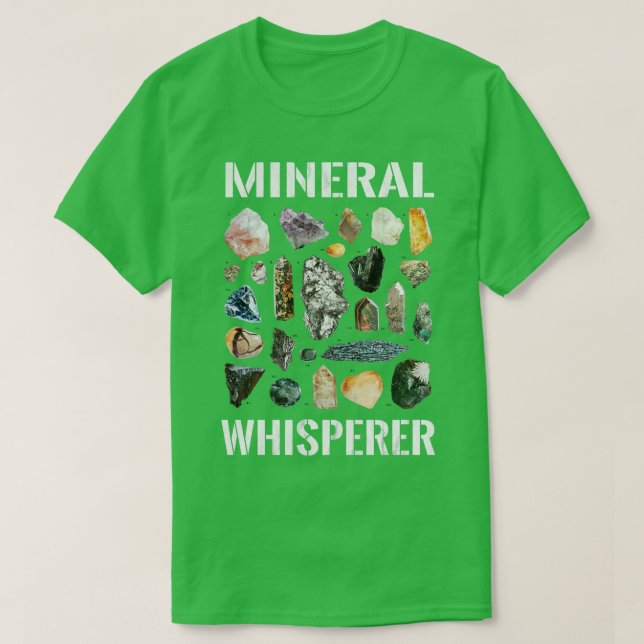 T-shirt Minéralogie Minéralogie Géologie de Whisperer miné (Design devant)