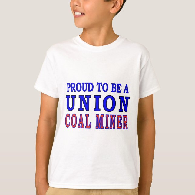 T-SHIRT MINEUR DE CHARBON UNION (Devant)