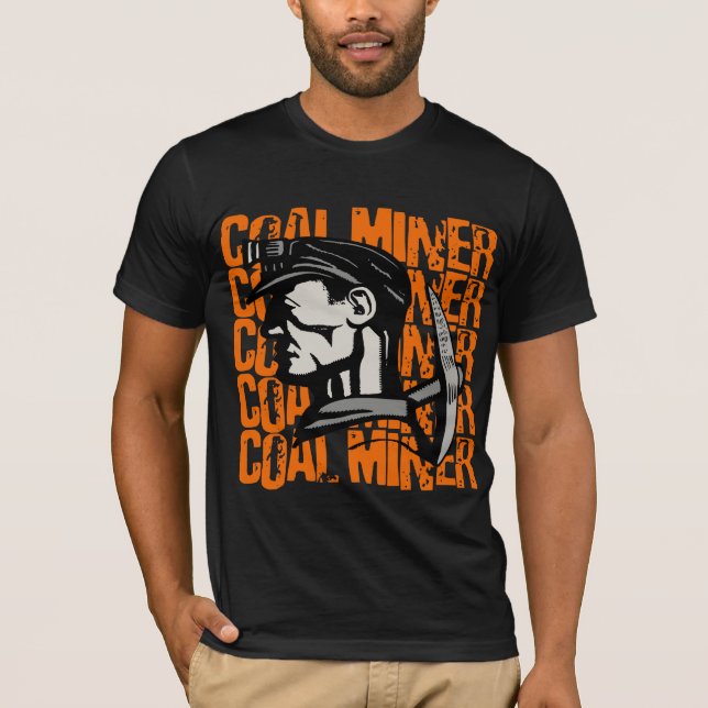 T-shirt mineur de charbon vintage (Devant)
