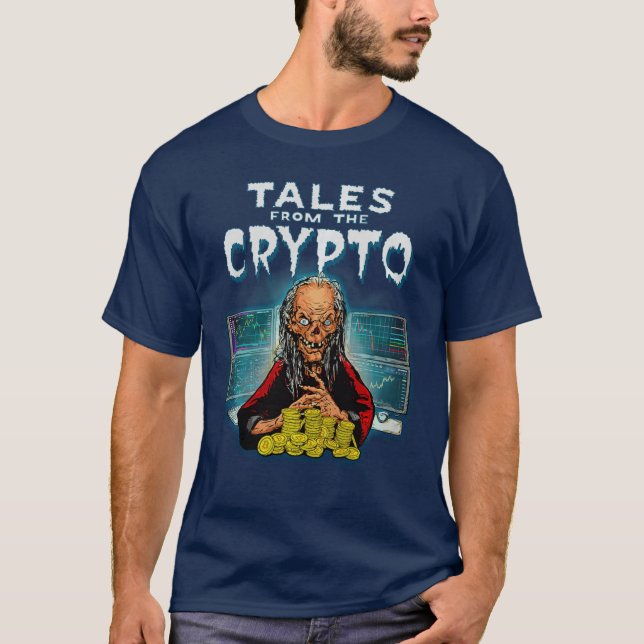 T-shirt mineur de crypto-monnaie drôle CRYPTOALES bande de (Devant)