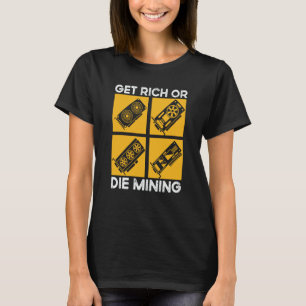 T-shirt Mineur de crypto-monnaie Technologie de chaîne de