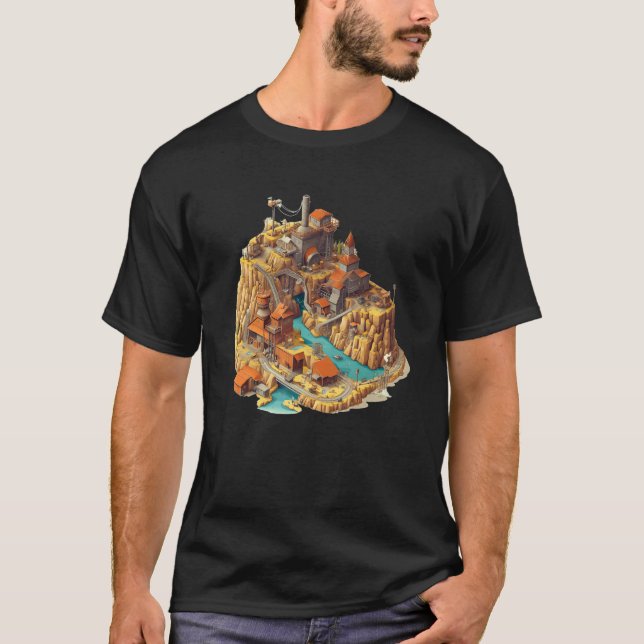 T-shirt Mineur de placer cool pour Mineworker et Minehunte (Devant)