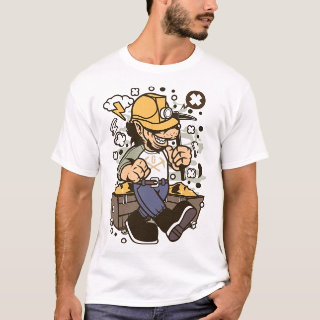 T-shirt Mineur d'or Wolf (Devant)