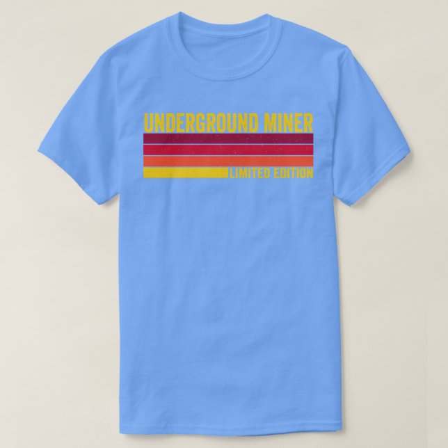 T-shirt Mineur souterrain (Design devant)