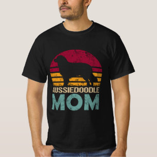 T-shirt Mini Aussie Aussie Aussiedoodle Maman grand-mère