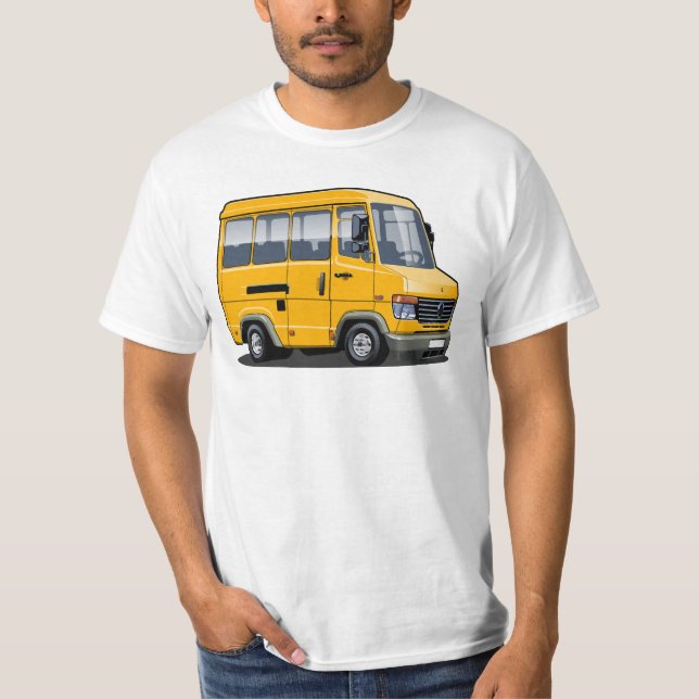T-shirt Mini bus caricature (Devant)