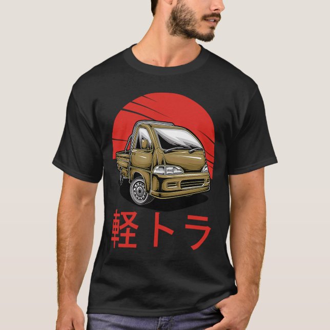 T-shirt Mini Camion Kei Voiture Japon cabine sur Compact 4 (Devant)