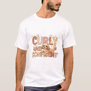 T-shirt Mini Caniche Bouclé et Confiant