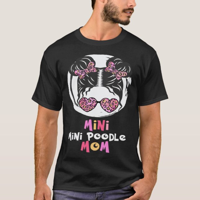 T-shirt Mini Caniche Miniature Maman Caniche Miniature chi (Devant)