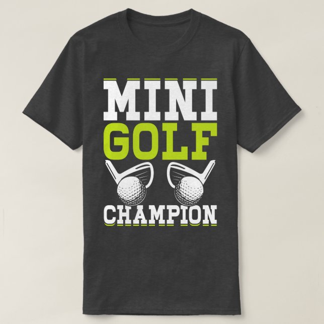 T-shirt Mini Champion De Golf T Chemise Pour Femmes Hommes (Design devant)