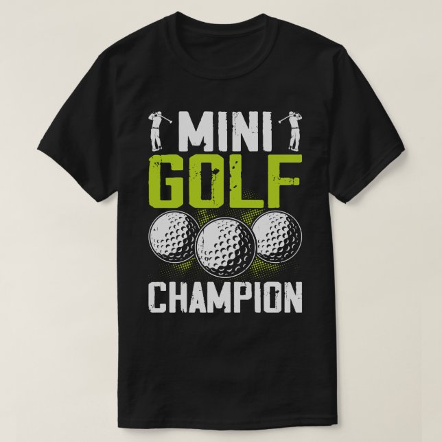 T-shirt Mini Champion De Golf T Chemise Pour Femmes Hommes (Design devant)