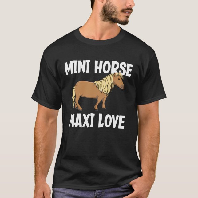 T-shirt Mini Cheval Maxi Love Miniature Cheval (Devant)